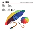 UM 1459 12 Ribs Rainbow Umbrella