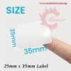 35mm x 25mm - 2000pcs Sticker Label Roll  Sticker ֽ