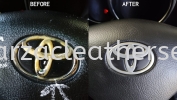 TOYOTA HARRIER STEERING WHEEL + WALNUT REPLACE/BALUT STERING/BALUT LEATHER Steering Wheel Leather