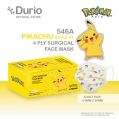 Durio 546A Pokmon 4 Ply Surgical Face Mask - Pikachu Style01