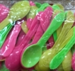 (744) Colourful Jelly Spoon 7.5cm - 100pcs/pkt Dapur & Ruang Makan