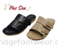 PlusSize Women Flat Slipper- PS-6231-8 APRICOT Colour Plus Size Shoes