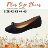 PlusSize Women Flat Shoes- PS-218-8 BLACK Colour Plus Size Shoes