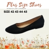 PlusSize Women Flat Shoes- PS-218-3 BLACK Colour Plus Size Shoes
