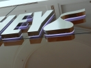 3D Lettering stainless steel box up with LED backlit lighting Office Signage & Indoor Reception Signage