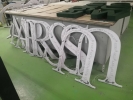 Factory signage-3D Lettering aluminium box up and aluminium sheet box up base Signboard