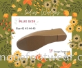 PlusSize Women 2.5 inch Wedges -PS-2023-3- KHAKI Colour Plus Size Shoes