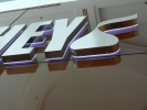 3D Lettering stainless steel box up with LED backlit lighting 3D Letter Sign