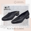 PlusSize Women 1 inch Heel Slip-On Shoe- PS-1205 BLACK Colour Plus Size Shoes