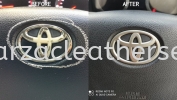 TOYOTA VELLFIRE STEERING METALLIC SPRAY Steering Wheel Leather