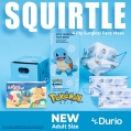 Durio 546A Pokmon 4 Ply Surgical Face Mask - Squirtle