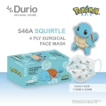 Durio 546A Pokmon 4 Ply Surgical Face Mask - Squirtle