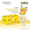 Durio 546A Pokmon 4 Ply Surgical Face Mask - Pikachu Style 02