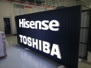 Signboard-3D lettering aluminium box up with LED light Signboard