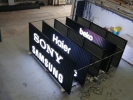 Signboard-3D lettering aluminium box up with LED light Signboard