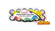 Coulux Poster Color 12 Colors 15ml Water & Poster Colours Art Supplies Stationery & Craft