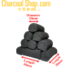 CHARCOAL BBQ ARANG KAYU ̿ (1kg - Hookah Shisha Coconut Charcoal Arang Kelapa C Finger) Shisha Charcoal