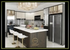 PERMATA RESIDENCE ,KULIM KITCHEN CABINET -MELAMINE DOOR  KITCHEN CABINET 