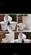 (305) Felton Round Pot 2459 Flower Plant Plastic Modern Design Home Garden Indoor Outdoor Pasu Bunga Hiasan Rumah