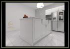 GUA KEPAYANG ,KEPALA BATAS KITCHEN CABINET -MELAMINE DOOR  KITCHEN CABINET 