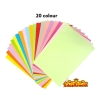 Standard 20 Assorted Colour Paper A4 80gsm 100 Sheets Colour Paper Paper Product Stationery & Craft