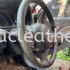 NISSAN ALMERA STEERING WHEEL REPLACE LEATHER  Motorcycle Cushion Repair