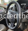 NISSAN ALMERA STEERING WHEEL REPLACE LEATHER  Motorcycle Cushion Repair