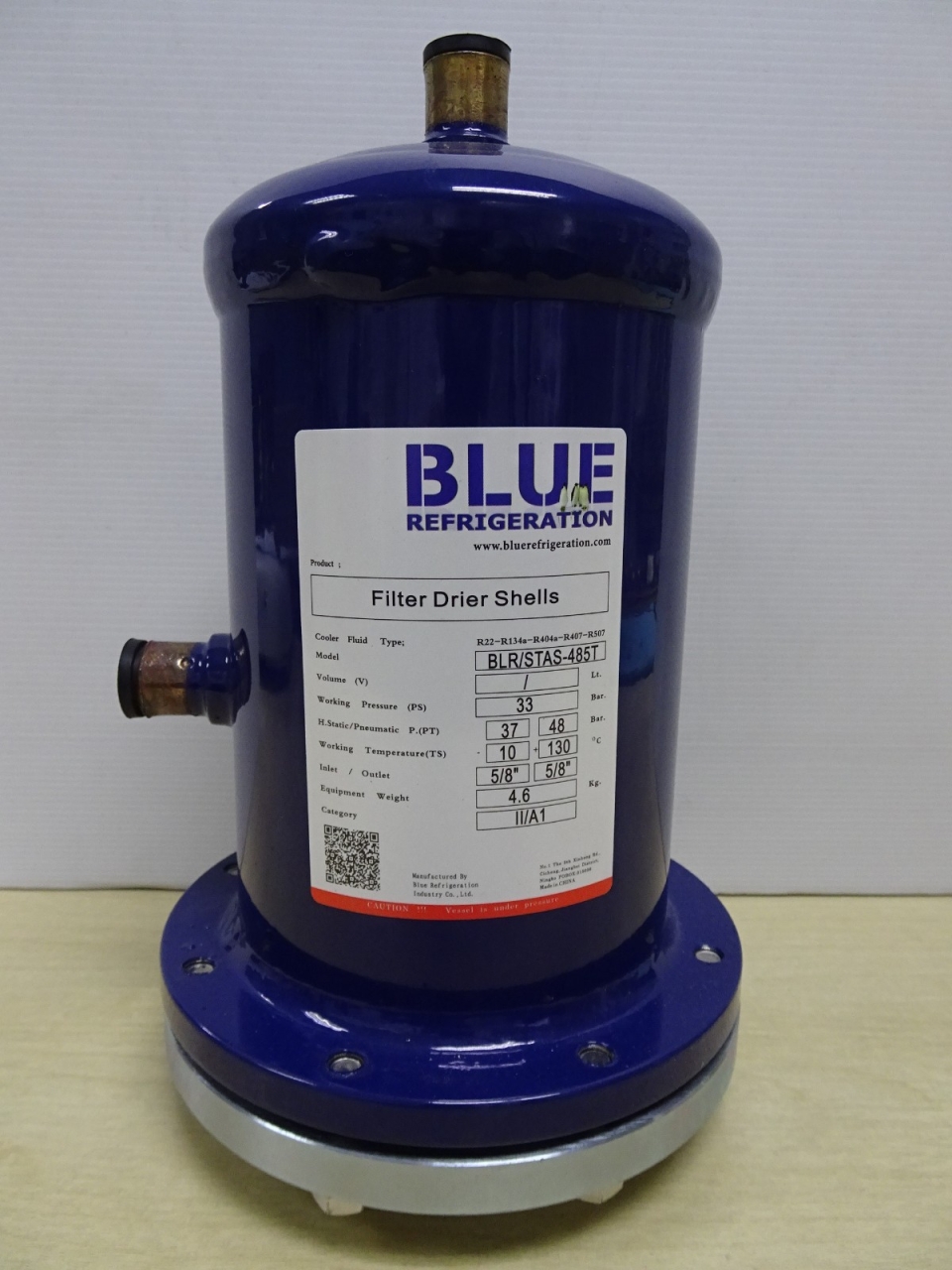 BLUE BLR/STAS H48 FILTER DRIER SHELL (W/O FILTER CORE) BLUE Parts,  Components and Accessories Subang Jaya, Selangor, Kuala Lumpur (KL),  Malaysia. Supplier, Supplies, Manufacturer, Wholesaler | Culmi Air-Cond &  Refrigeration Parts Supply