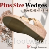 PlusSize Women 2.5 inch Wedges- PS-836-37 PINK Colour Plus Size Shoes