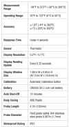 Deltatrak 15051 FlashCheck® Waterproof Min-Max Folding Probe Thermometer THERMOMETER DELTATRAK