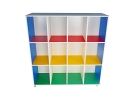 QA039 Multi-Coloured 12 Hole Cubby Shelf Multi Colored Shelf  Classroom Shelf  School Furniture