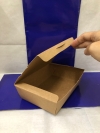 Paper Lunch Box (L) Brown - 50pcs / Packet  Kertas Bungkus Makanan