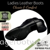 EXPRESS POLO Full Leather 2 inch Ladies Boots- LL-90595- BLACK Colour EXPRESS POLO Ladies Shoes Ladies Leather Shoes & Boots