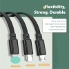 CC38A MULTICABLE - 3 IN 1 RETRACTABLE - 2.4A FAST CHARGE Cable