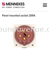 Mennekes Panel Mounted Socket 209A, 63A5P IP67 Mennekes Germany CEE Connector