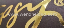 Black Kraft Paper Bag with Gold Hot Stamping  Packaging Design