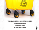 YKF 32L Single Mopping Bucket (Down & Side) Cleaning Mopping Bucket 