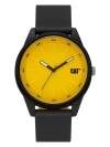 CATERPILLAR LJ.160.21.721 BLACK YELLOW RUBBER BAND WATCH CATERPILLAR