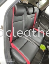 HONDA JAZZ ALL CUSHION REPLACE LEATHER BLACK & RED  Car Leather Seat