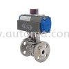 AT22x Flanged Ball Valve ANSI-150 JIS10K Pneumatic Actuator Valve AUTOMATIC VALVE