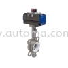 ACS Wafer Type Butterfly Valve (SS316 Body) Pneumatic Actuator Valve AUTOMATIC VALVE