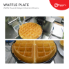 Waffle Round Deeper Plate Mould Waffle Spare Part Waffle Mold Waffle Maker Plate Sparepart Spare Part Waffle Machine