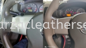 NISSAN NAVARA STEERING WHEEL REPLACE LEATHER & METALLIC SPRAY Steering Wheel Leather