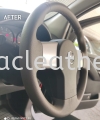 NISSAN NAVARA STEERING WHEEL REPLACE LEATHER & METALLIC SPRAY Steering Wheel Leather