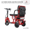 Fresco Three Wheel Scooter Electric Wheelchair X2 Scooter Electric Scooter Bike - Fresco Bike