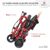 Fresco Three Wheel Scooter Electric Wheelchair X2 Scooter Electric Scooter Bike - Fresco Bike