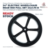 24 Electric Wheelchair Rear Rim Full Set 24x1.75 B Spare Part Wheelchair - Fresco Bike