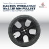 Fresco Electric Eheelchair Lightweight Aluminum Alloy Hub TYRE RIM FULLSET 16x2.125 Spare Part Wheelchair - Fresco Bike