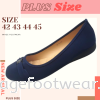 PlusSize Women Shoe with FLAT Sole- PS-71-51 - BLUE Colour Plus Size Shoes