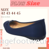 PlusSize Women Shoe with FLAT Sole- PS-71-51 - BLUE Colour Plus Size Shoes